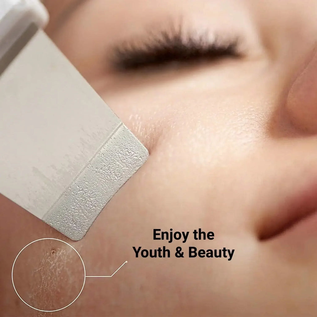 Ultrasonic Shovel Machine For Facial Skin Lifting Moisturizing Cleansing Deep Skin Dirt Remover Blackhead Peeling Beauty Device