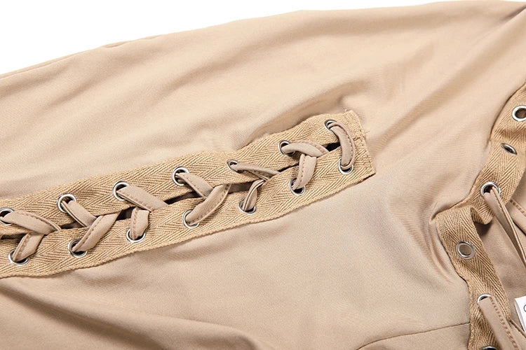 Weird Puss Sexy 2piece Set Women Hipster Halter Camisole+Shirring Hollow Pants Midnight Matching Stretch Clubwear Skinny Outfits