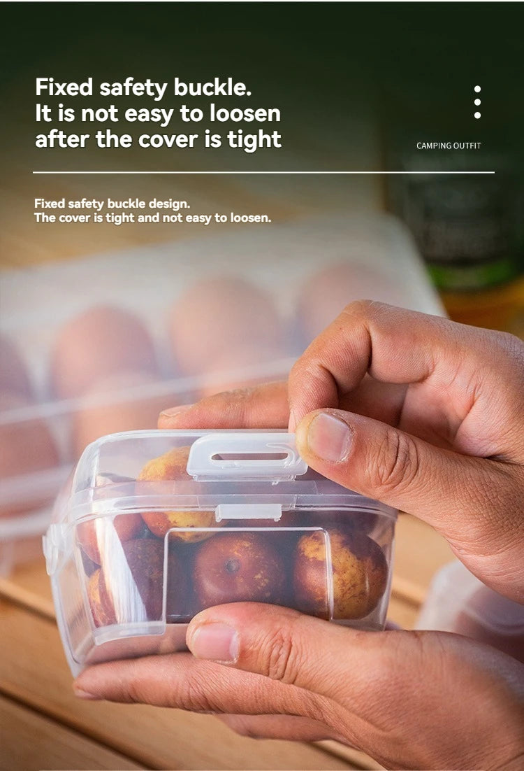 Outdoor Shockproof Egg Box Storage Box, Portable Camping Shatterproof Egg Tray, Home Plastic Protection Box, Travel Shatterproof