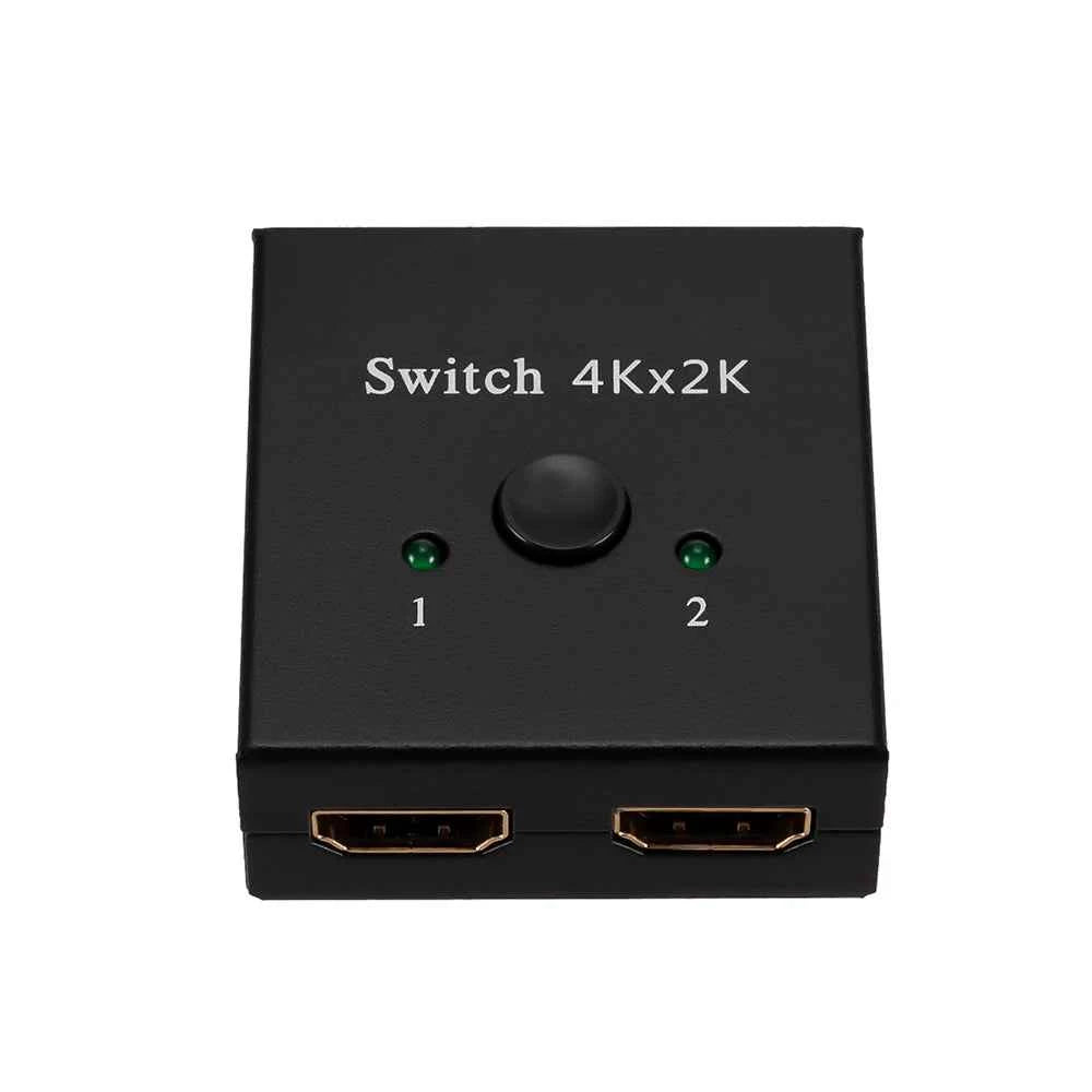 8K 60Hz HDMI Switch 2 Ports 2 In 1 Out Video Splitter for Laptop PC Xbox PS3/4/5 TV Box to Monitor TV Projector Adapter