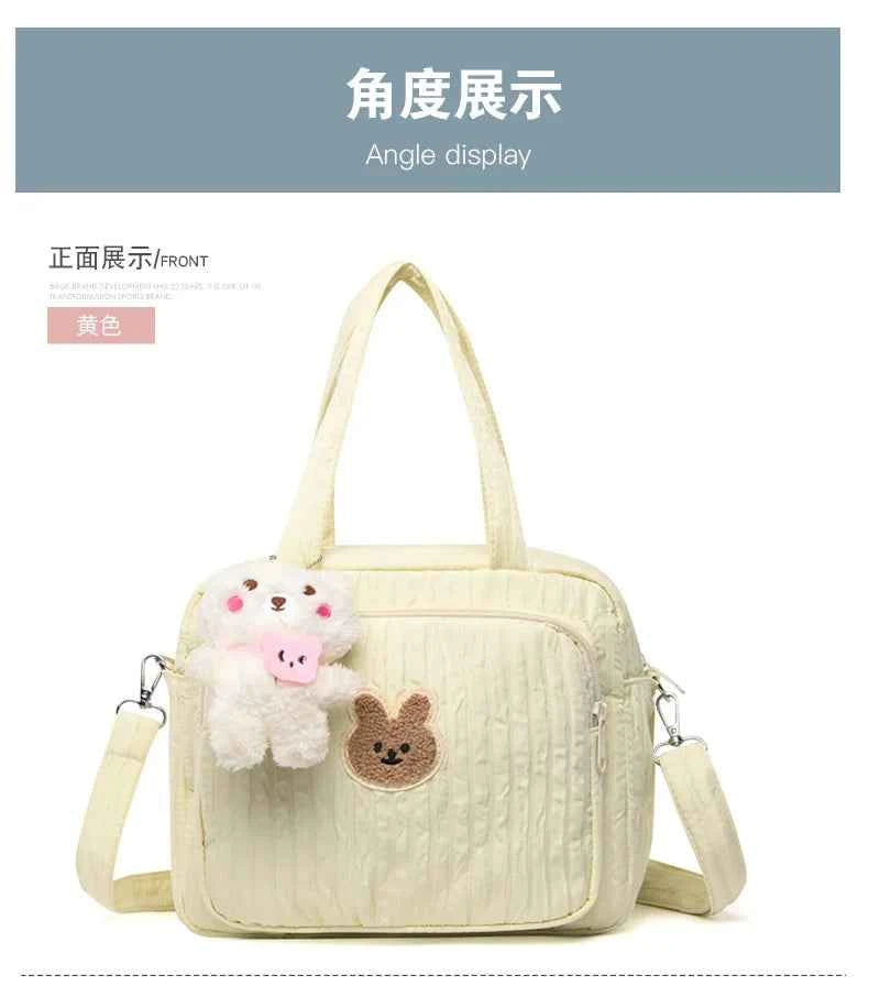 Cotton Mommy Bag Diaper Bags for Baby Cute Handbags Baby Items Organizer Nappy Caddy Bag Maternity Pack Mother Kids