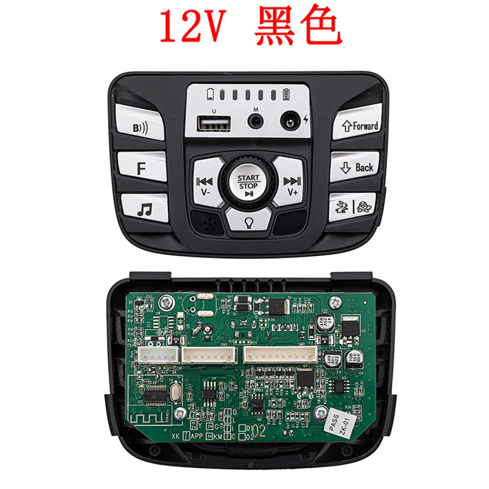 12V 24V 301 302 303 JR1927M 2.4G Bluetooth Multifunctional Central Control Panel for Kids Powered Ride on Car Replacement Parts