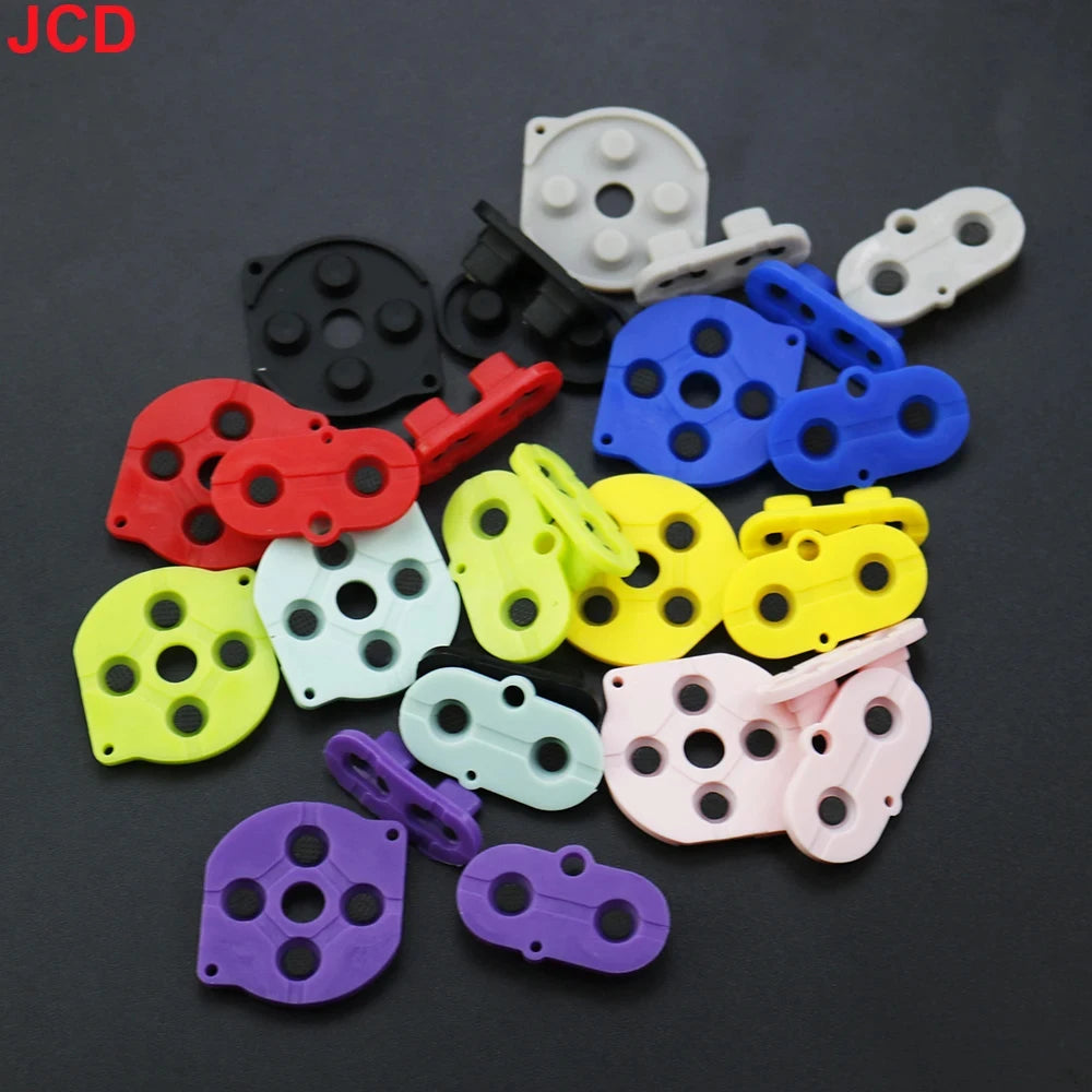 1/2/5/10set Colorful Rubber Conductive Buttons A-B D-Pad For  Game Boy Color GBC Silicone Conductive Start Select Keypad