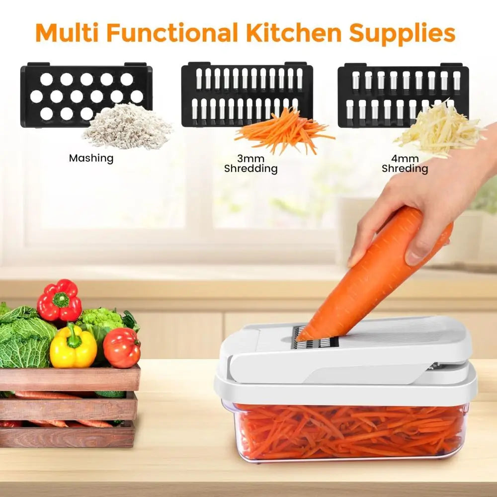 High Quality 18 in 1 Vegetable Chopper Multifunction Kitchen Items Food Cutter Cooking Gadgets Dicer Kitchen