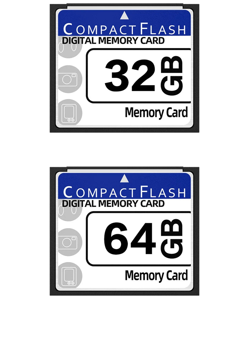 CF Memory Card 64GB 32GB 16GB 8GB Compact Flash Digital Memory Card 4GB 2GB 1GB 512MB High Speed Flash Card For Camera