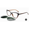 Ceofy Women Clip On Optical Glasse Frame Polarized Sunglasses Magnetism Vintage Cat Eye Eyewear Eyeglasses Frame High Quality