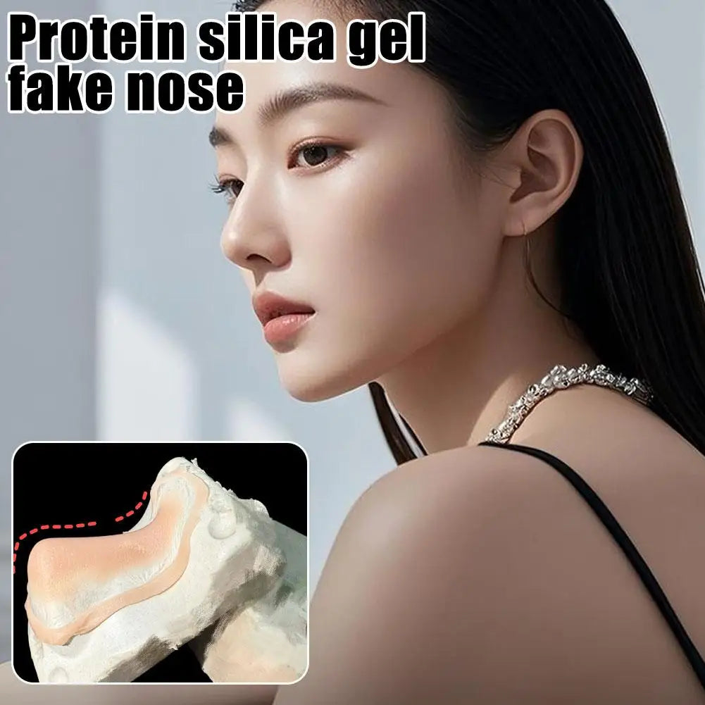 Cosplay Protein Silicone Nose Prosthetic Cosmetic Reusable Fake Nose Sculpting Gel Makeup Tool Skin Friendly Contouring Safe