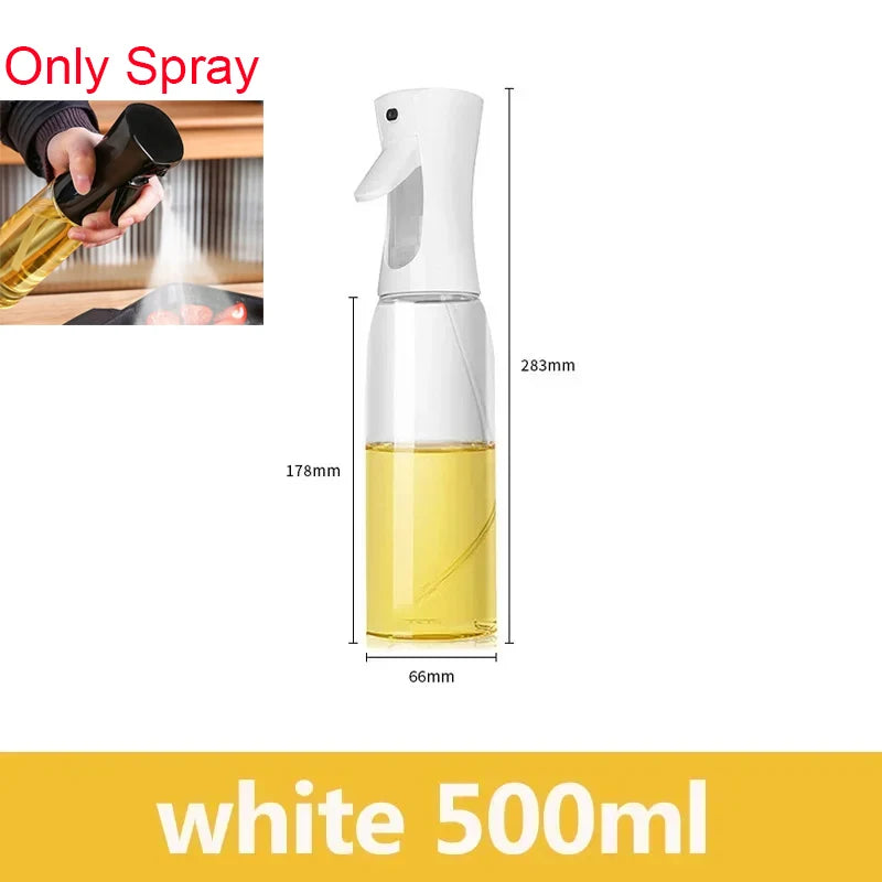2in1 500ml Plastic Kitchen Oil Sprayer Spray Oil Olive Spray Bottle for Oil Dispenser BBQ Baking Roasting Picnic Kitchen Tool