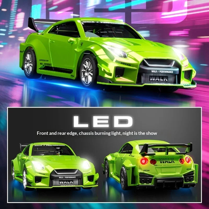 Mini Alloy RC Car 1:43 High-Speed Drifting Sports Car Boys Toy Four-Wheel Drive Simulation Race Car Remote Control Vehicle