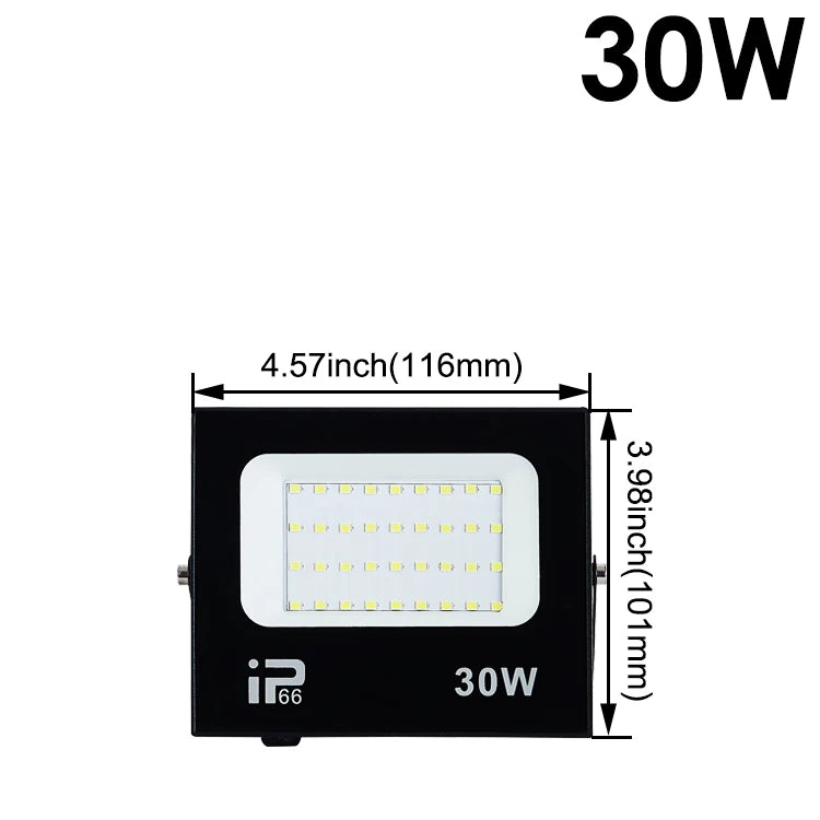 LED Flood Light Spotlight AC220V 100W 200W IP66 Waterproof LED Black Shell Garden Street Gate Wall Floodlights