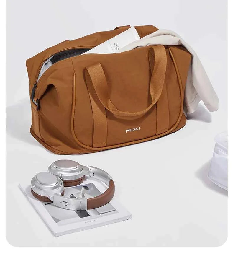 Mixi Travel Bags Women Large Size Capacity Sports Fitness Storage Bag Foldable Duffle Suit Bag For Shoulder Bag Handbag M3020