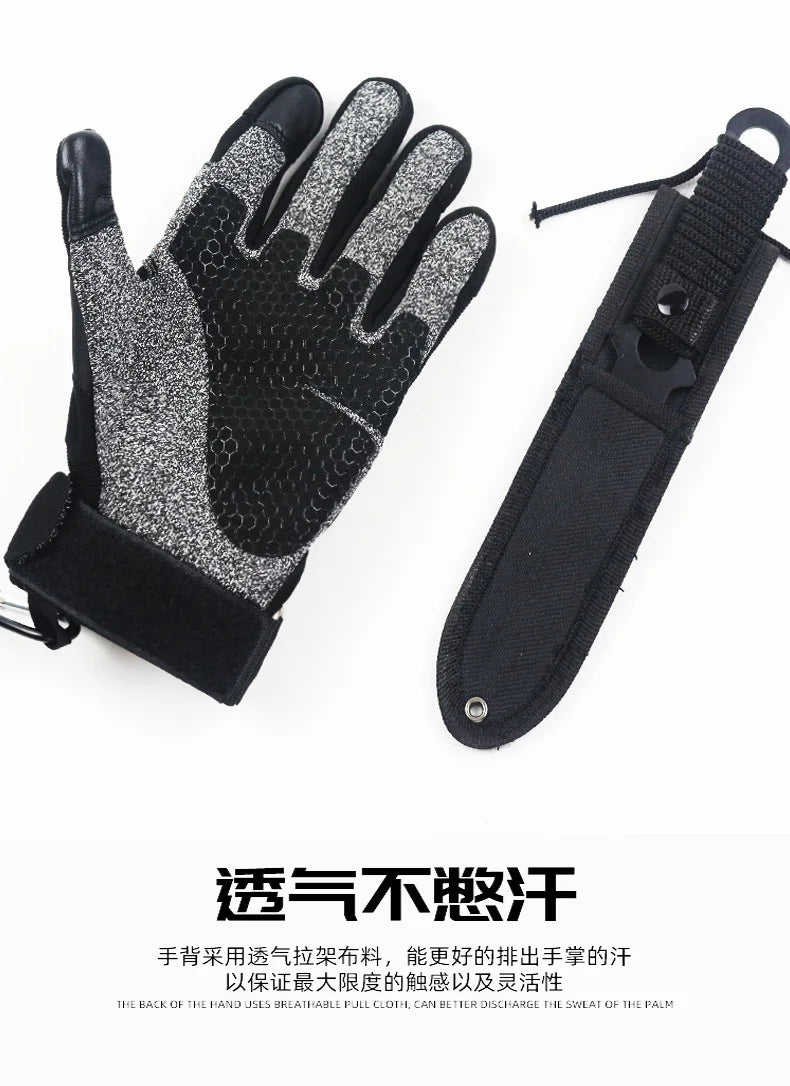 Level 5 Anti-cut and Anti-stabbing Tactical Gloves Army Fans Outdoor All Refers To Male Special Forces Combat Selfdefense Riding