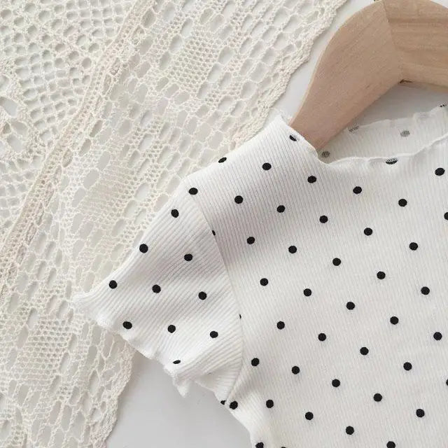 New Korean Home Clothes Baby Girls Summer Pajamas Suits Two-piece Flora Print Tshirt 1-8 Years Short Sleeve Tops+Short Pants