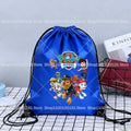 Paw Patrol Drawstring Bags Anime Chase Bundle Pockets Cartoon Portable Polyester Storage Pouches Boys Girls Shoulders Bag Gift
