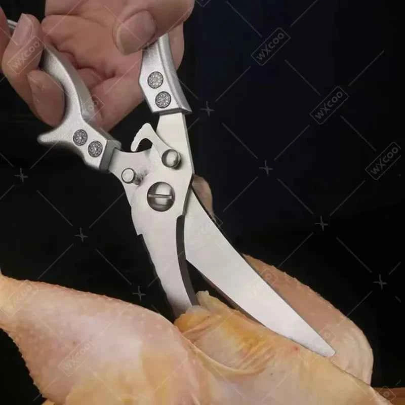WXCOO Chef Knife Japanese Kitchen Knives Set Professional Laser Damascus Pattern Stainless Steel Meat Cleaver Slicer Knife
