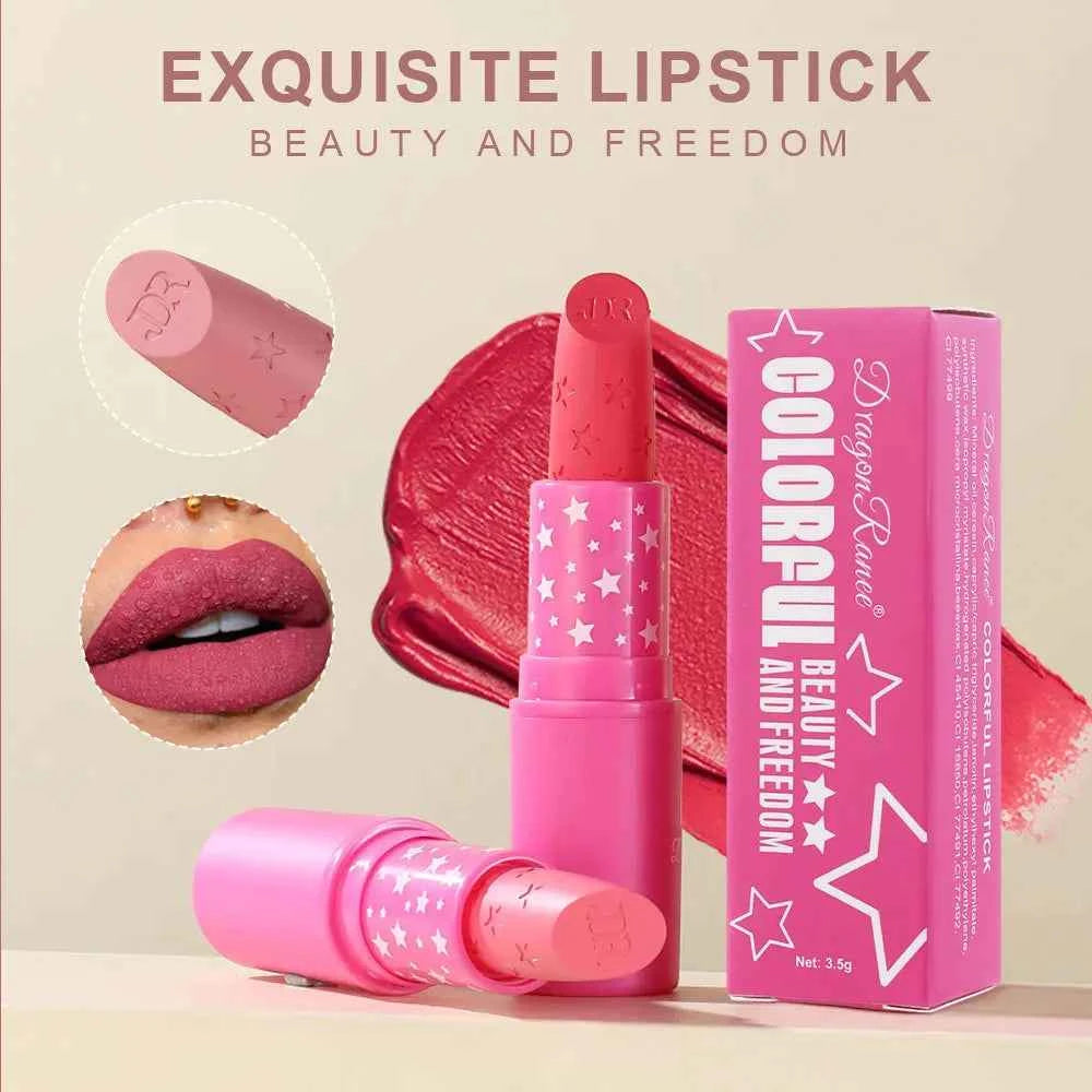Matte Waterproof Lipstick – Long-Lasting Non-Stick Color