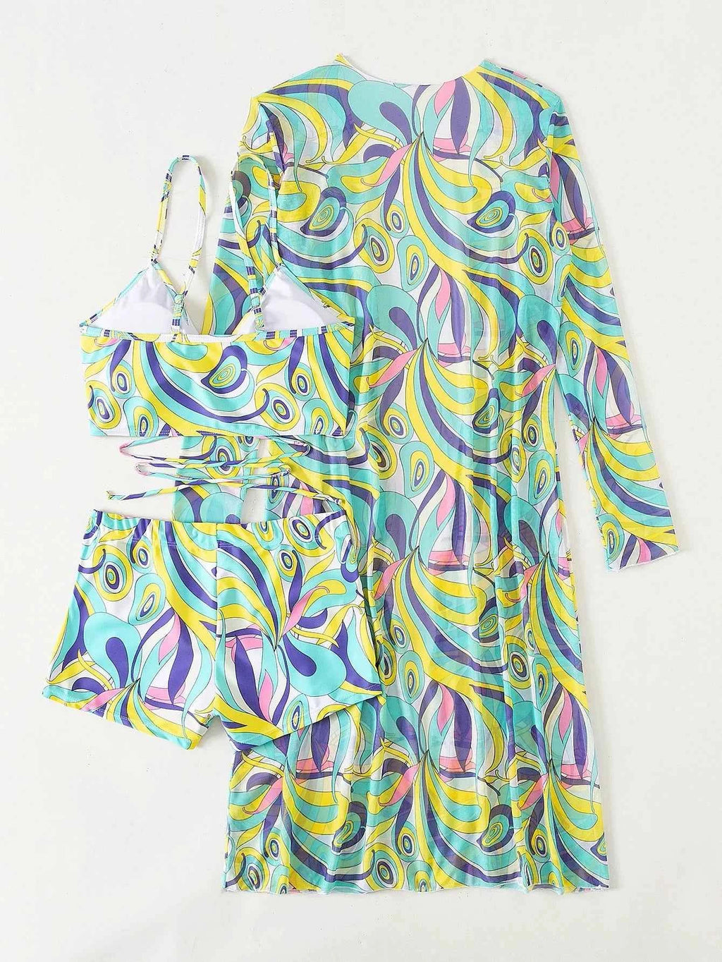 Sexy Print Bikini 2026 Women High Waist Swimsuit Cover Up Swimwear Female Lady Bathing Suit Swimming Summer Beachwear