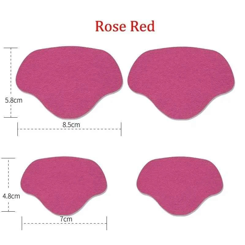 4Pcs Sneaker Heel Repair Pad Adjustable Size Wear-resistant Footbed Invisible Heel Repair Pad Repair Shoe Hole Pad Back Sticker