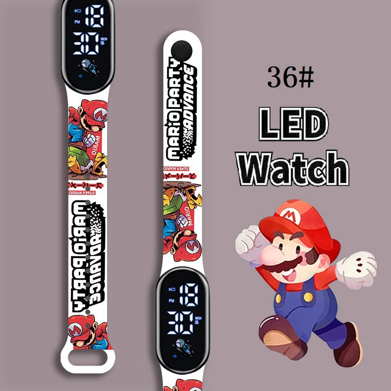 Kids LED Watch Touch Control Digital Watch Silicone Strap Waterproof Sport Wristwatch for Boys Girls Children Birthday Gift