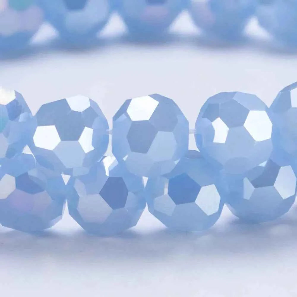3 4 6 8mm Round Crystal Beads Faceted Colorful Glass Beads Loose Spacer Bead for Jewerly Making Needlework Bracelet Necklace DIY