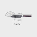High Carbon Steel Santoku Knife 5 Inch Kitchen Chopping Knives for Vegetable Fruit Cutting Slicing Pakkawood Handle
