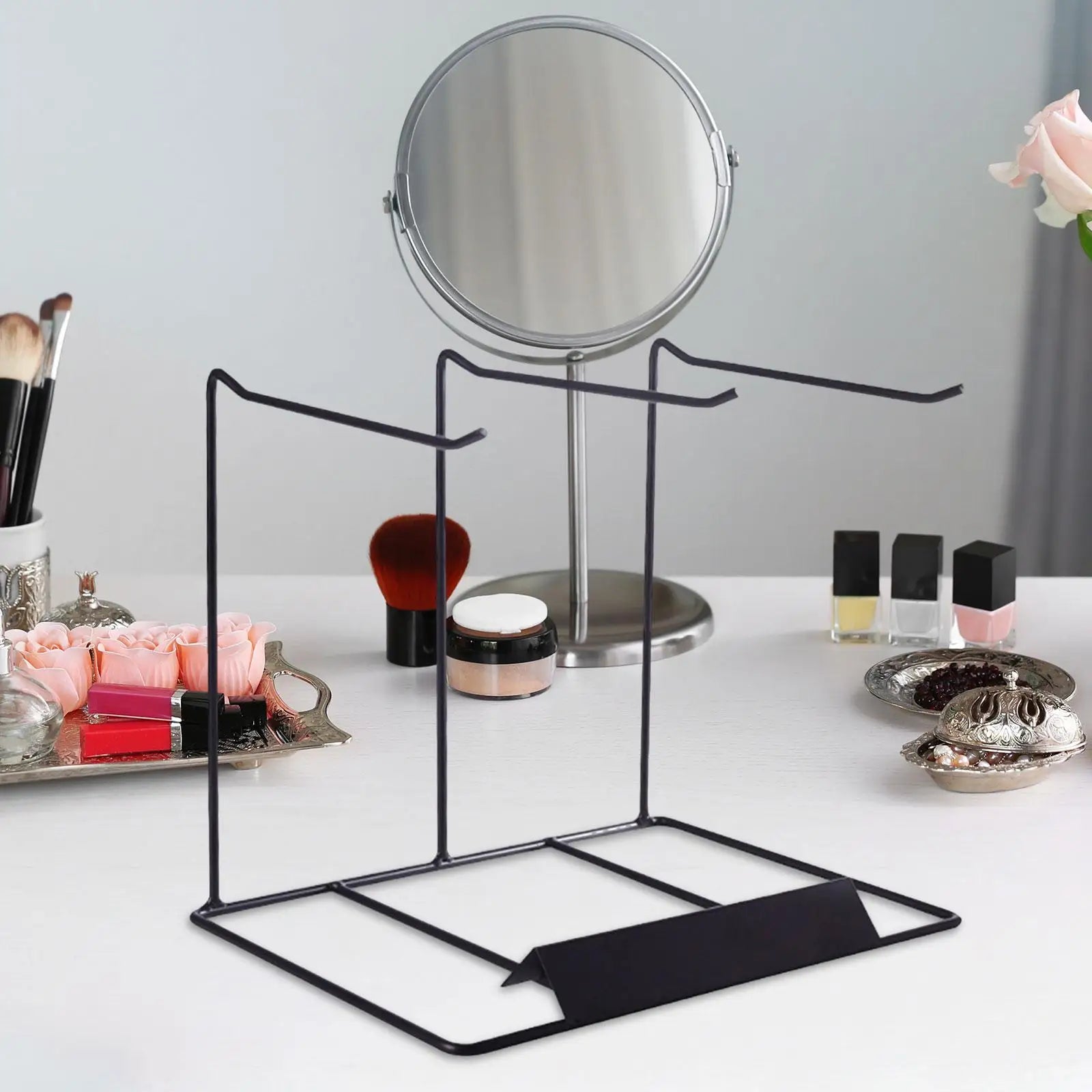 Jewelry Organizer Display Stand Jewelry Storage Rack Desktop Jewelry Storage Holder for Watch Jewelry Broadcasting