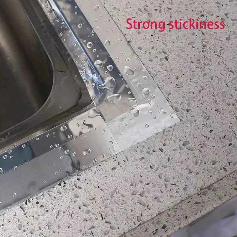 High Temperature Resistance Aluminum Foil Tape Kitchen Pipe Repair Tape Adhesive Sealing Foil Heat Insulation Leak Proof  2030