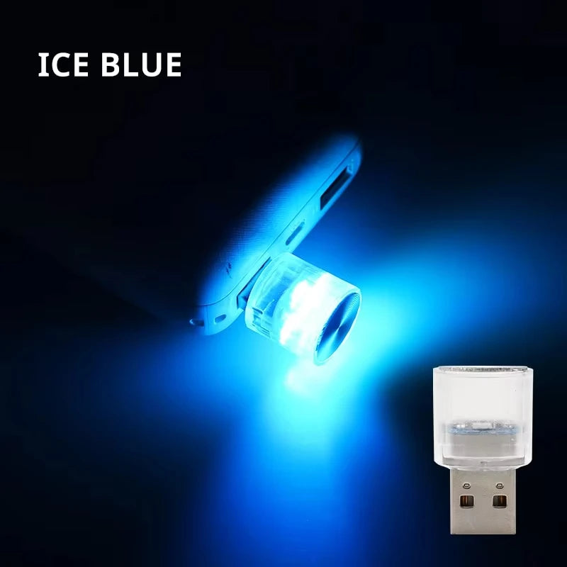 Auto LED Car Light Auto Interior Mini USB Atmosphere Light Emergency Lighting Light PC Auto Colorful Decorative Lamp Accessory