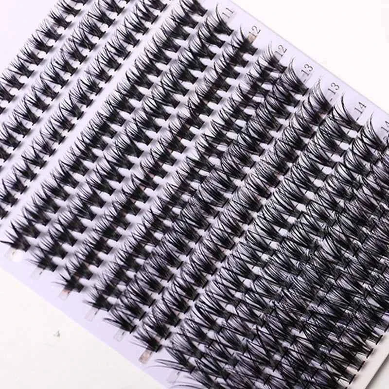 14 Rows 280 Pcs 40D Mix 9-16mm Lash Clusters Natural Daily Wear False Eyelashes For Diy Makeup