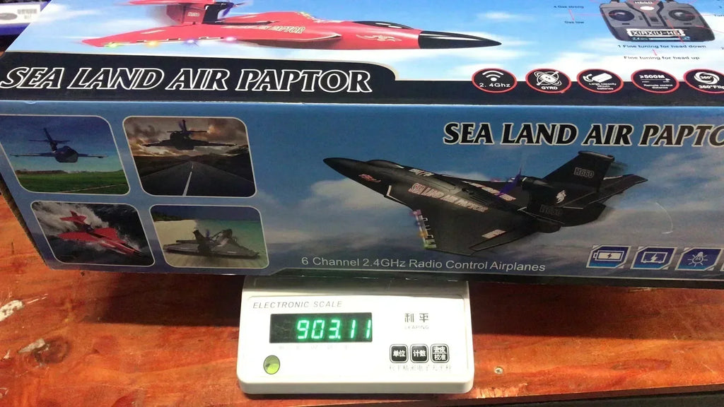 New H650 Raptor Water Land Air Fixed Wing Foam Waterproof Aircraft Brushless Motor Radio-controlled Aircraft Electric Aircraft
