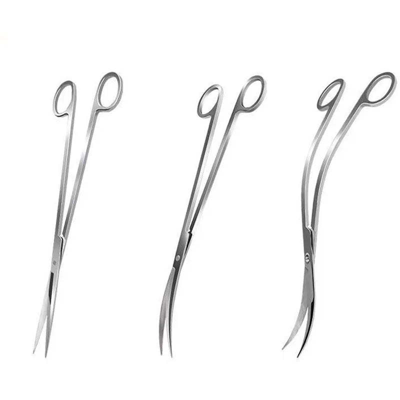 Stainless Steel Aquatic Plants Tools Tweezers for Aquarium Fish Tank Aquascaping Tools Aquarium Tools Scissors Cleaning Tools