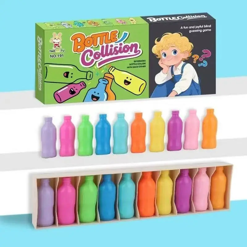 Bottle Color Match Game, an entertaining family board game suitable for children aged 8-12, designed for 2-4 players