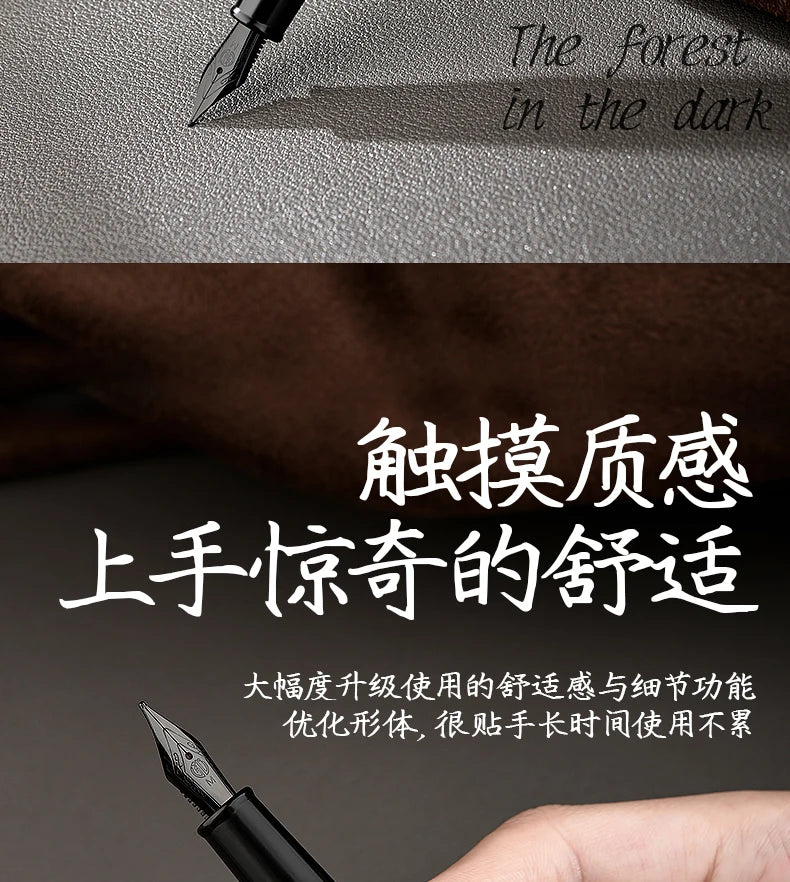 LT Hongdian 1861 Black Forest Pro Fountain Pen Iridium nib Custom engraving student professional