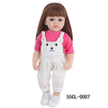 55CM Reborn Girl Doll Clothes Set Backband Pants+T-Shirt Clothing Suit Outfit For 22 Inches Baby New Born Girl Dolls Toy Gift