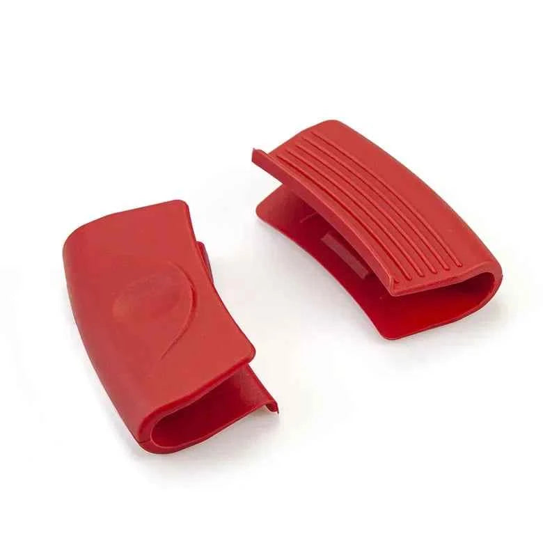 Non-Slip Pot Handle Silicone Grip PadSilicone Grey and Off-White Environmentally Friendly MaterialHeat Insulation