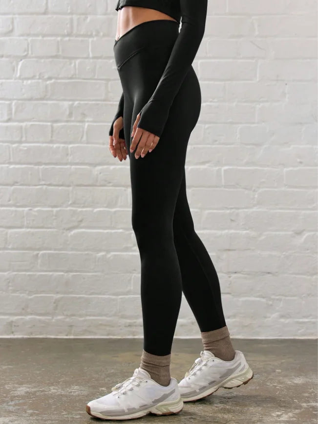 Cross High Waisted Yoga Leggings Spring And Summer Light And Soft Sports Pants High Elastic Sports Tights Suitable For Pilates