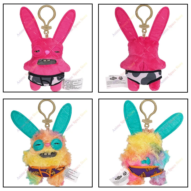 Original Fuggler Plush Keychain Ugly Monster Screech Munch Rabid Rabbit Wide Eyed Weirdo Annoyed Alien Stuffed Peluche Toys