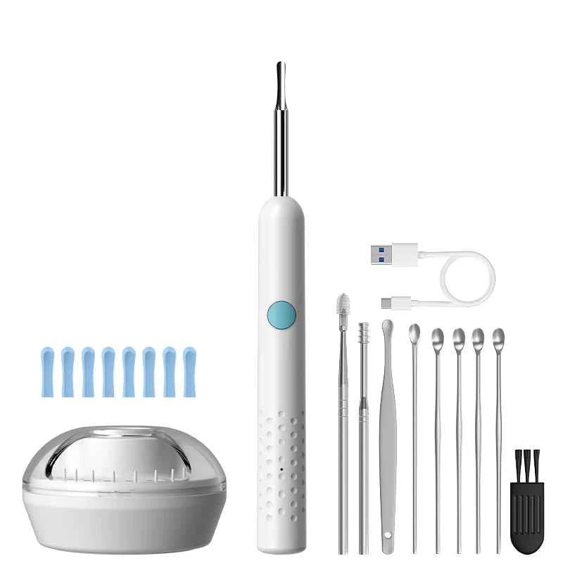 WiFi Visual Ear Scope 4.2mm 1080P Camera with Ear Spoon Base for iOS/Android Ear Cleaning Otoscope Endoscope Camera for Health