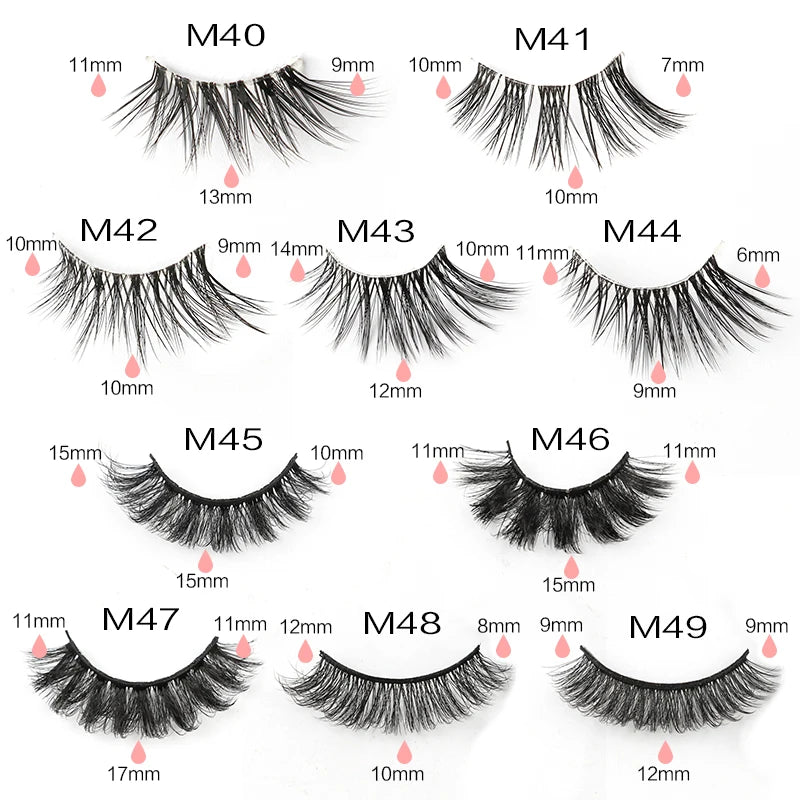 YSDO Half Eyelashes 3/5/10 Half Lashes Soft Natural Cat Eye Lashes Makeup Tool Extension Fluffy Faux Cils maquiagem Half Lashes