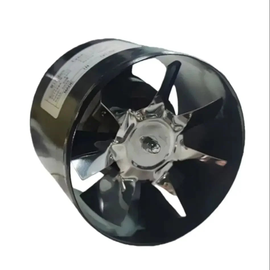 HOMEFISH 4'' 6'' 8'' Metal Pipe Exhaust Fan Mini Extractor Duct Fan For Bathroom Toilet Wall Ventilation