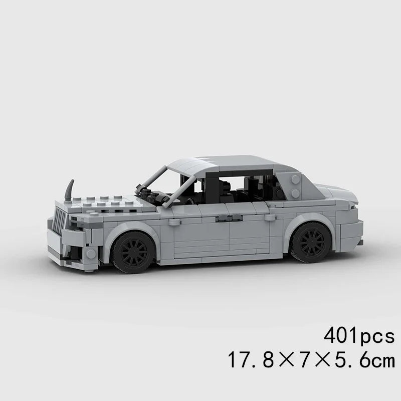 MOC Car Speed RX7 AE86 Chiron R8 Creative Racing Vehicle Model Building Block Super Race brick City Rally Sport Toy Technical
