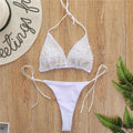 Pearl Bikini String Thong Swimsuit Kawaii Y2K Swimwear Trend Women Two Piece Bathing Suit Beachwear Bikinis Set Vacation Outfits