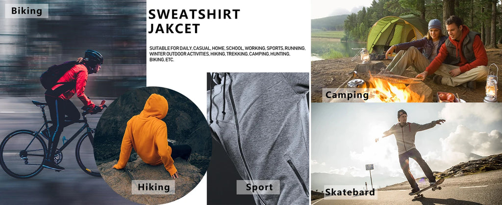 TACVASEN Men's Zip Up Hoodie Sherpa Lined Hooded Sweatshirt Winter Heavyweight Hoodies Warm Thick Fleece Jacket Casual Outwear
