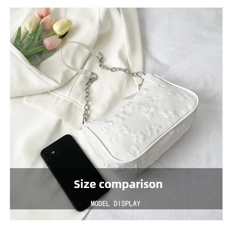 2025 New Fashion Felt Shoulder Bags for Women Small Casual Underarm Bag Female Hand Crossbody Bags for Women Purses and Handbags