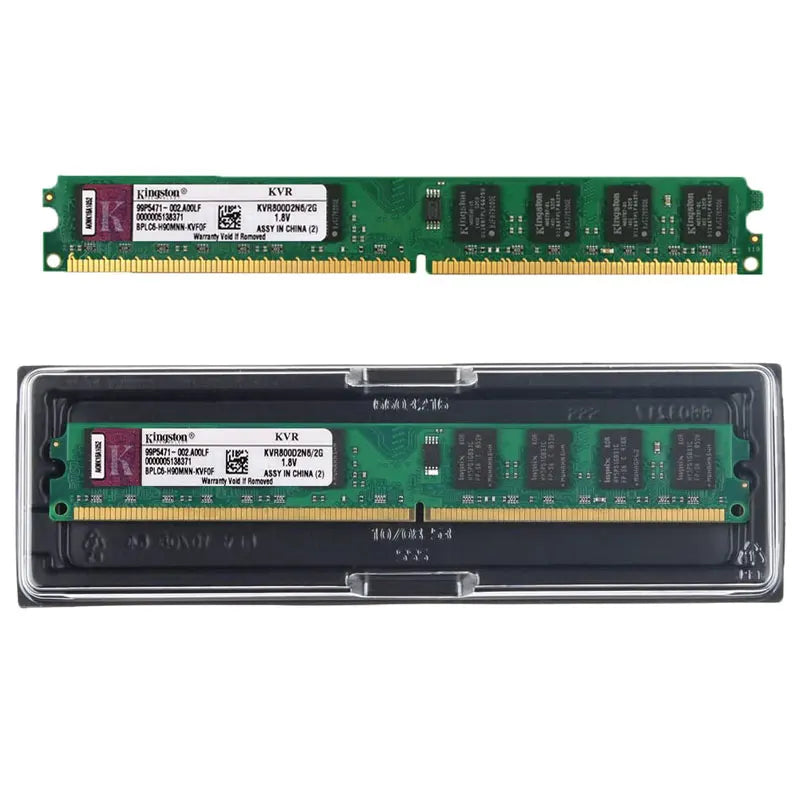 Kingston Memoria Ram DDR2 2GB 4GB(2X2GB) Kit DIMM Memory RAM Computer Desktop 667MHz 800Mhz PC2-5300 6400 ddr2 ram Memory