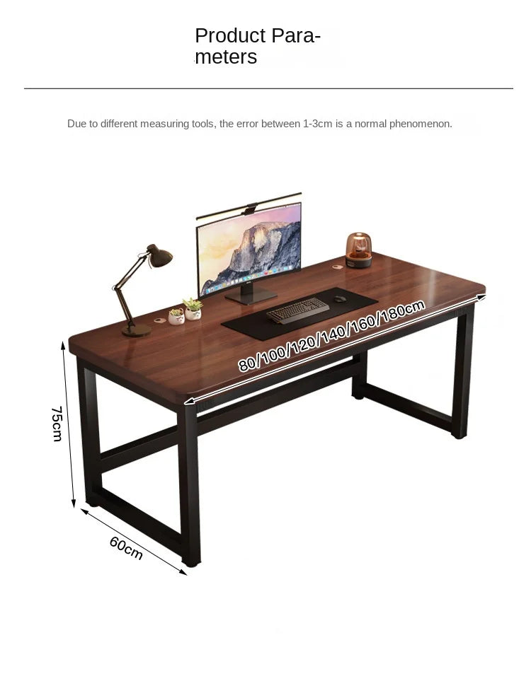 Solid wood computer desk, study desk, writing desk, long table, simple bedroom gaming desk, workbench
