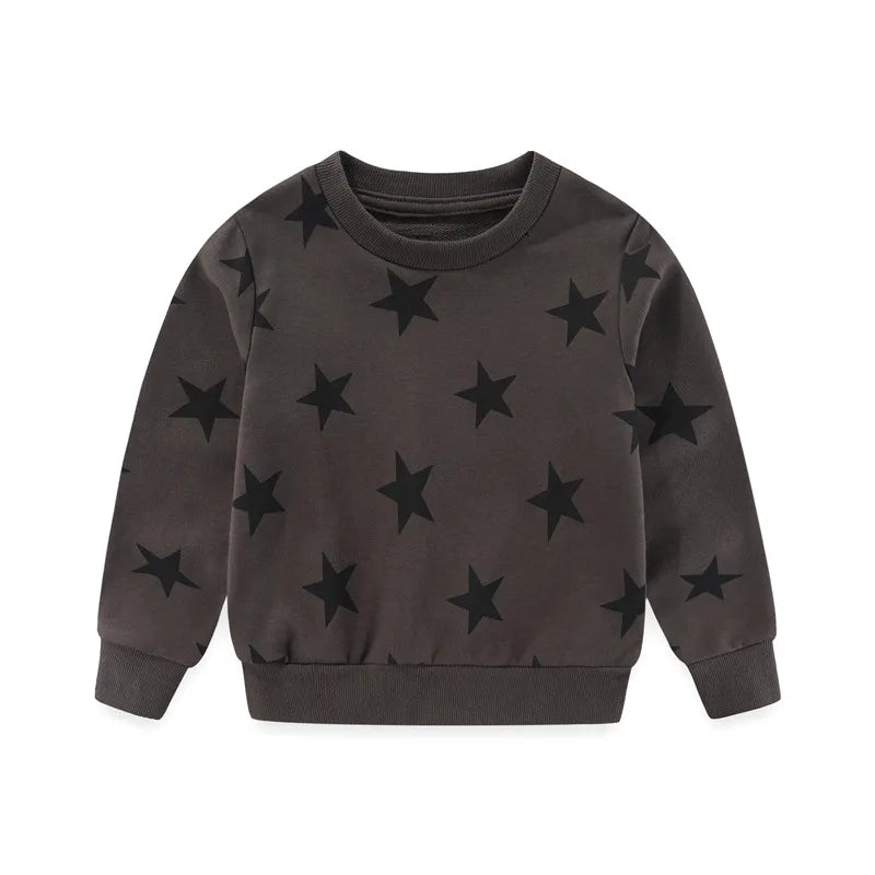 Jumping Meters Autumn Spring Children's Sweatshirts With Animals Print Hot Selling Sport Kids Fashion Shirts Tops