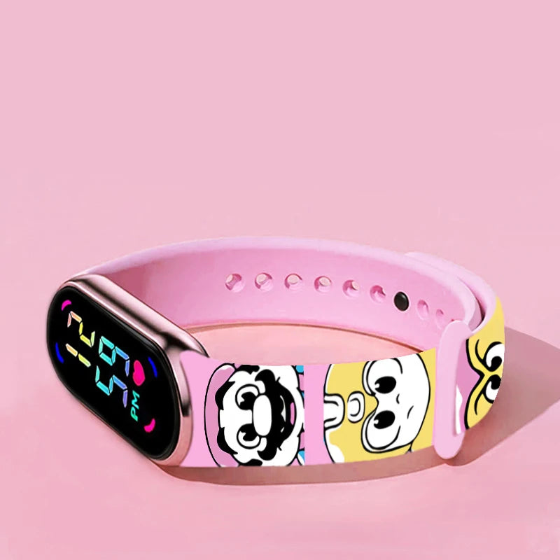 Kids LED Watch Touch Control Digital Watch Silicone Strap Waterproof Sport Wristwatch for Boys Girls Children Birthday Gift