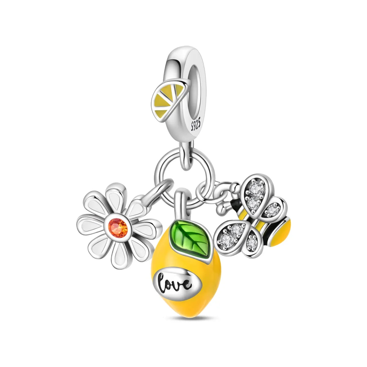 New 925 Silver Color Strawberry Cherry Fruit Series Charms Beads Fit 3mm 925 Original Bracelets DIY Birthday Jewelry Gifts