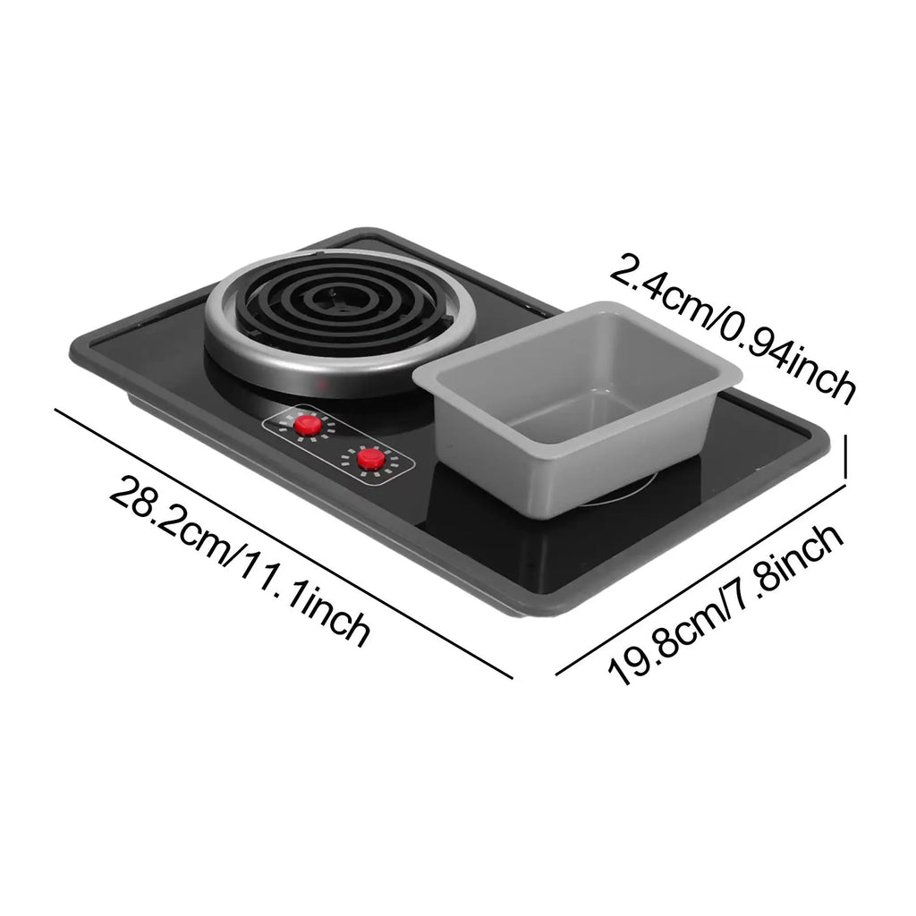 Kids Kitchen Toy Stove Toy with Lights and Sounds,Cookware Realistic Pretend Play Learning Toy Role Play for Children,Girls Boys